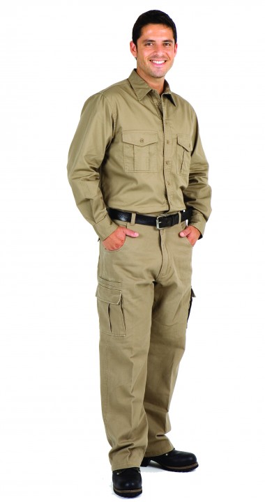 Cotton Drill Work long Sleeve Shirt - S005ML - Ramo | SKG Uniforms